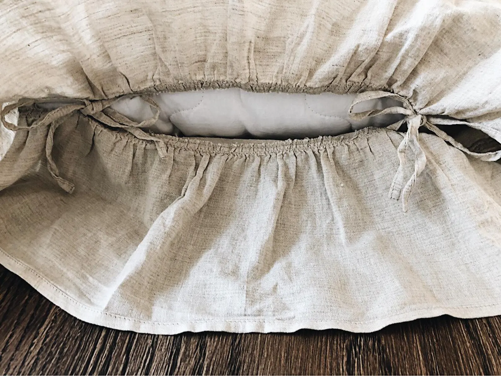 Ruffle Linen Pillowcase, Stonewashed Linen, All Sizes, Custom Available