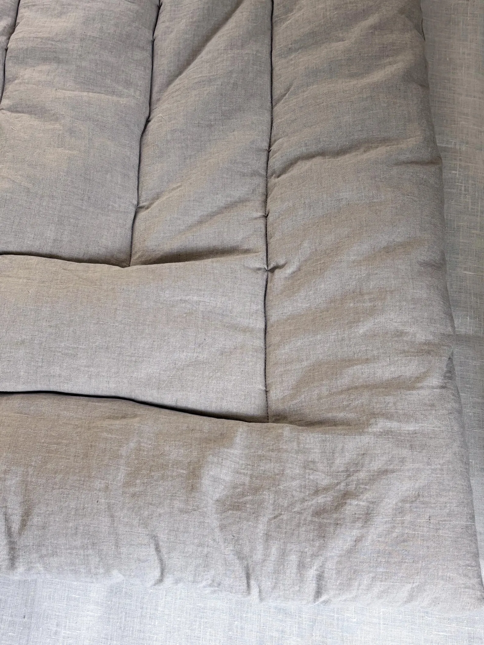100% Linen Bed Blanket: Stonewashed Flax Coverlet, All Sizes