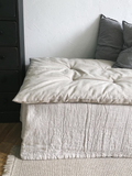 Linen sofa cover. From 100% linen. Quilted linen sofa throw. Organic sofa blanket. Sofa cover. Custom size available. Sofa mattress pad.